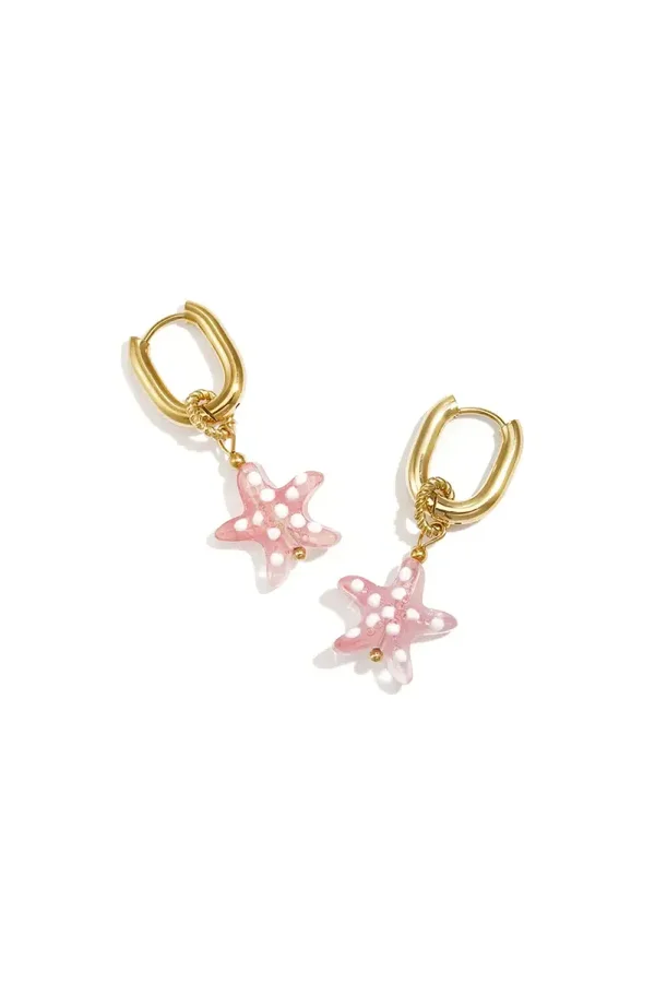 Oorbellen - Dots starfish
