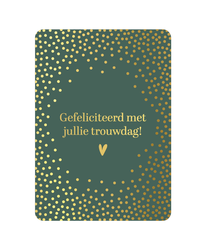 Kaart - Gefeliciteerd met jullie trouwdag!