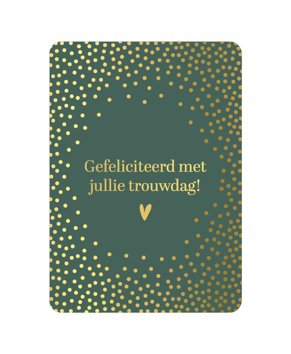 Kaart - Gefeliciteerd met jullie trouwdag!
