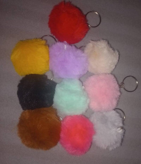 Fluffy Sleutelhanger Mix