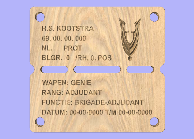 Herkenningsplaatje / Dog Tag