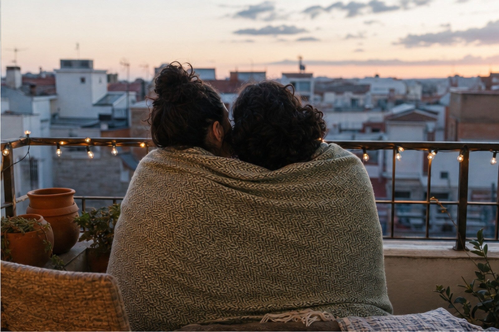 Una pareja comparte un momento de intimidad y cuidado