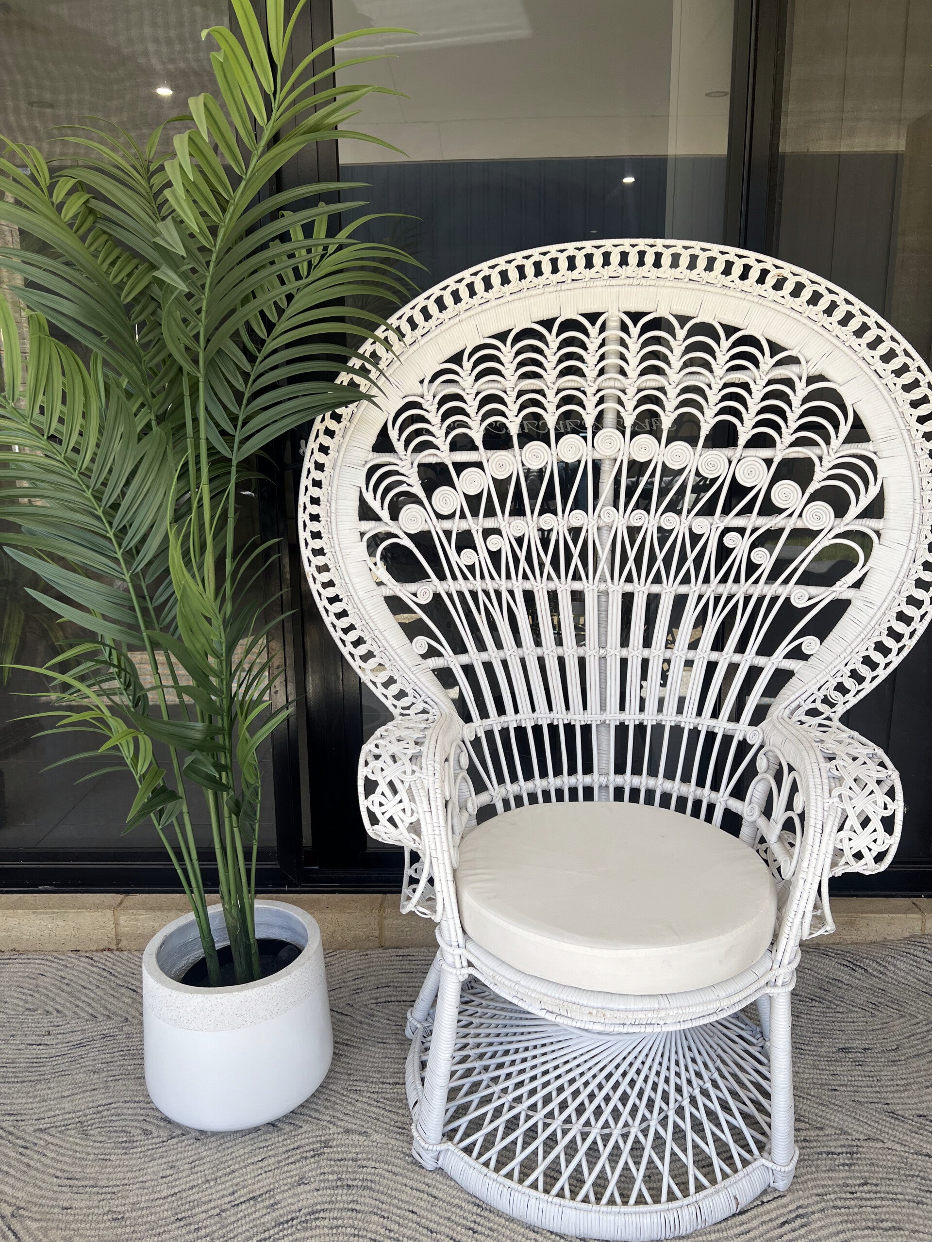 White Peacock Chair