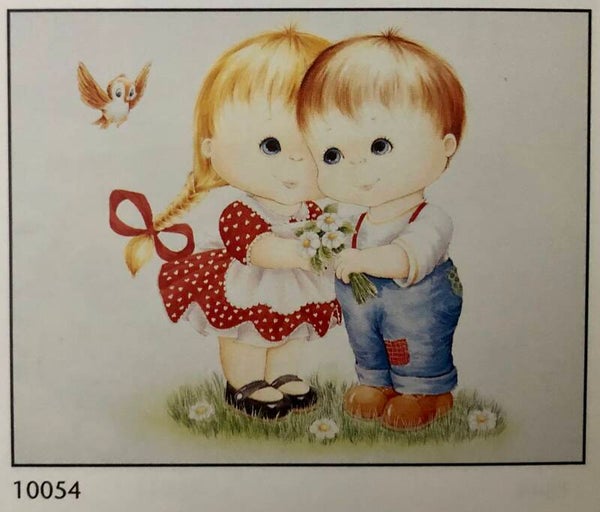90er Jahre Poster Suzanne Deacon	Kids with daisies Midi 40 cm x 50 cm Verkerke