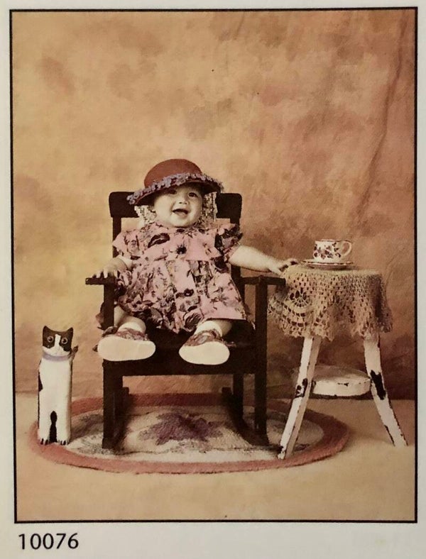 90er Jahre Poster OK card company	Design by Kay Erickson Midi 40 cm x 50 cm Verkerke Kind Katze