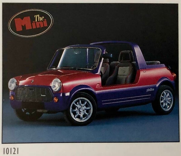 90er Jahre Poster Evert van Kuik	The violet Mini Midi 40 cm x 50 cm Verkerke Minicooper