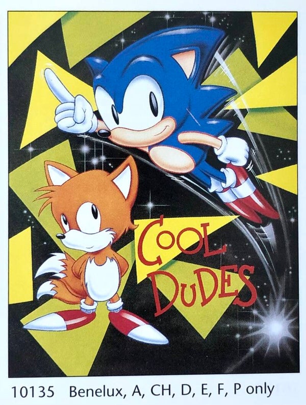 90er Jahre Poster Cool dudes, Sega	Sonic the hedgehoc Sonic Midi 40 cm x 50 cm Verkerke