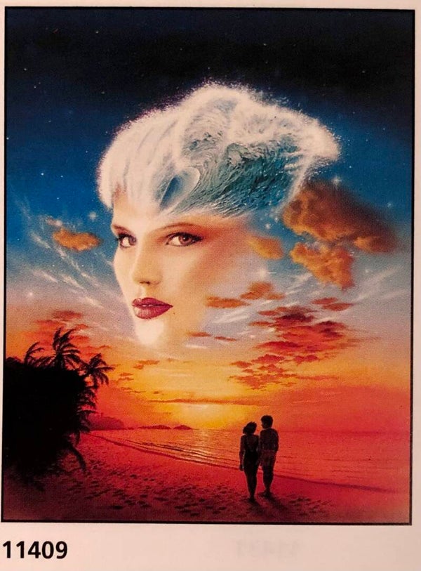 Verkerke Midi Poster Art resource ltd London	Ocean spirit  40 cm x 50 cm Poster Weihnachtsgeschenk vintage Tiere Natur