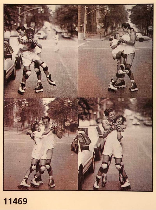 Verkerke Midi Poster Rob Lang	Friendship for life No.11  40 cm x 50 cm Poster Weihnachtsgeschenk vintage Freundschaft schwarz weiß Skaten Inline Rollerblade