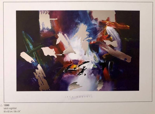 Verkerke Jack Roberts	Tahiti Nightfall Kunstdruck 93 x 62 cm Poster 90er Jahre