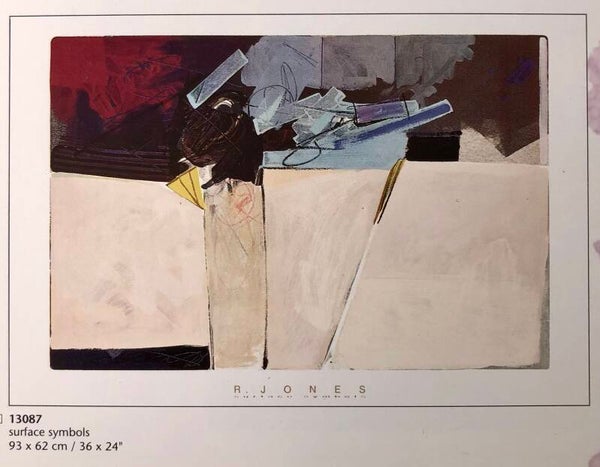 90er Jahre Ron Jones	Surface symbols 62 cm x 93 cm