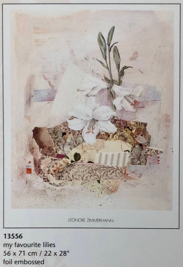 90er Jahre Leonore Zimmermann	My favourite lillies cm x 71 cm