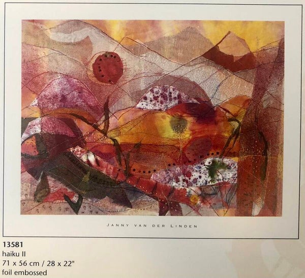 90er Jahre Kunstdruck Janny van der Linden	Haiku II 71 cm x 56 cm