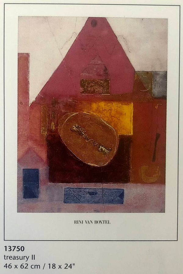 90er Jahre Kunstdruck Rini van Boxtel	Treasury II 46 cm x 62 cm