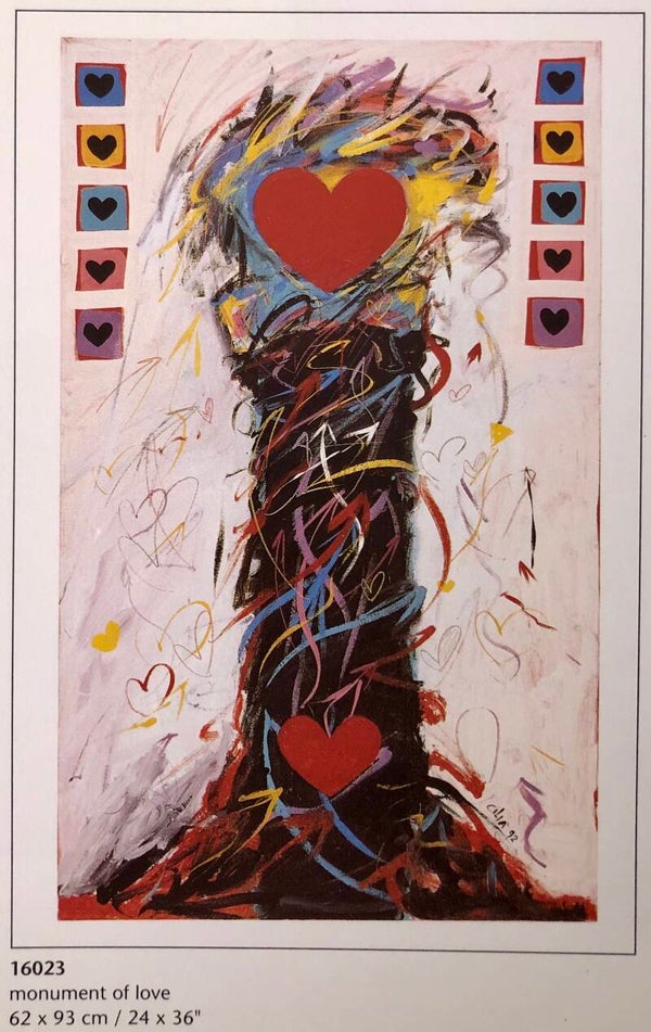90er Jahre Kunstdruck Cilia de Munnik	Monument of love 93 cm x 62 cm