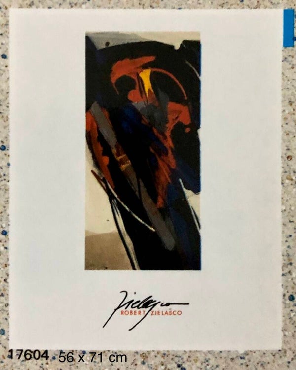 90er Jahre Kunstdruck Robert Zielasco	Abstract  71 cm x 56 cm