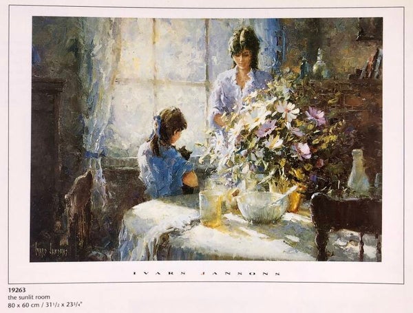 Verkerke Ivars Jansons	The sunlit room 80 x 60 cm Poster 90er Jahre Art