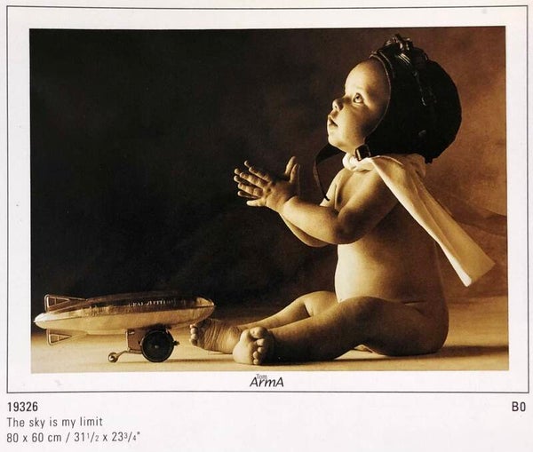 Verkerke Tom Arma	The sky is my  limit Baby Fotografie 80 x 60 cm Poster 90er Jahre Art