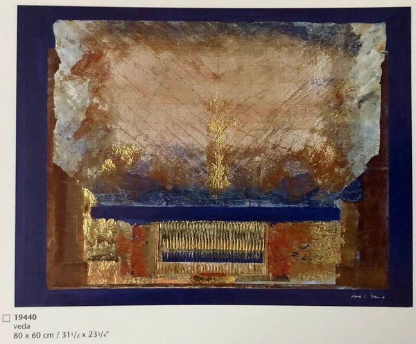 90er Jahre Poster Karl Vogelsang -- Veda 80 cm x 60 cm Kunstdruck