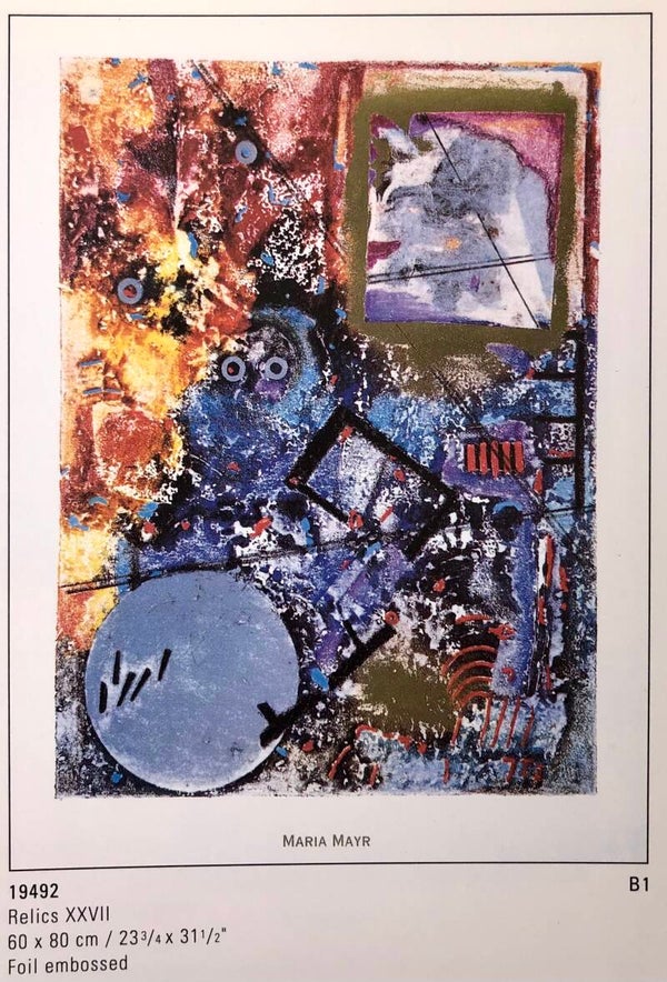 Verkerke Maria Mayr	Relics XXVII  80 x 60 cm Poster 90er Jahre Art
