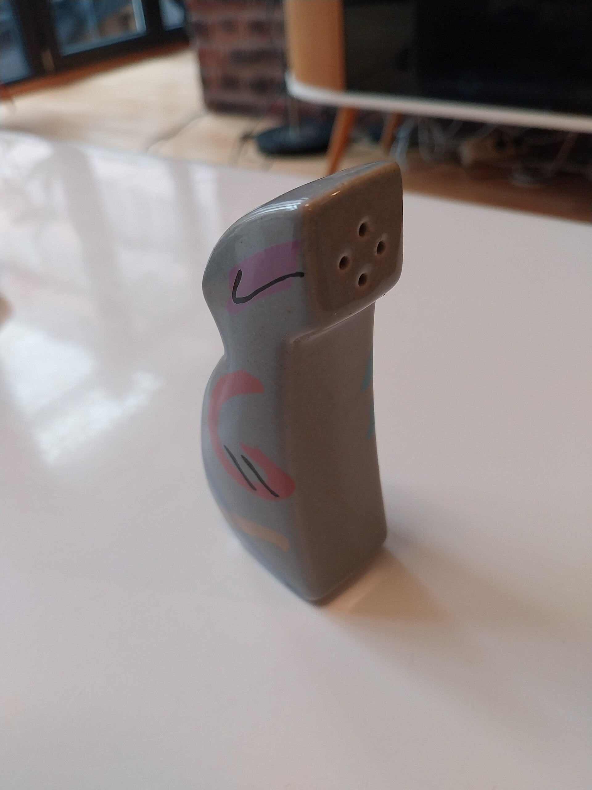 Rosenthal Flash Frisco grau bunt Dorothy Hafner 1 Salzstreuer 80er 90er