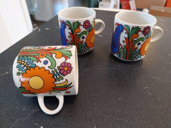 Kaffeetasse Humpen kleine Haferl Villeroy & Boch Acapulco 3 Stück Henkelbecher 3er Set