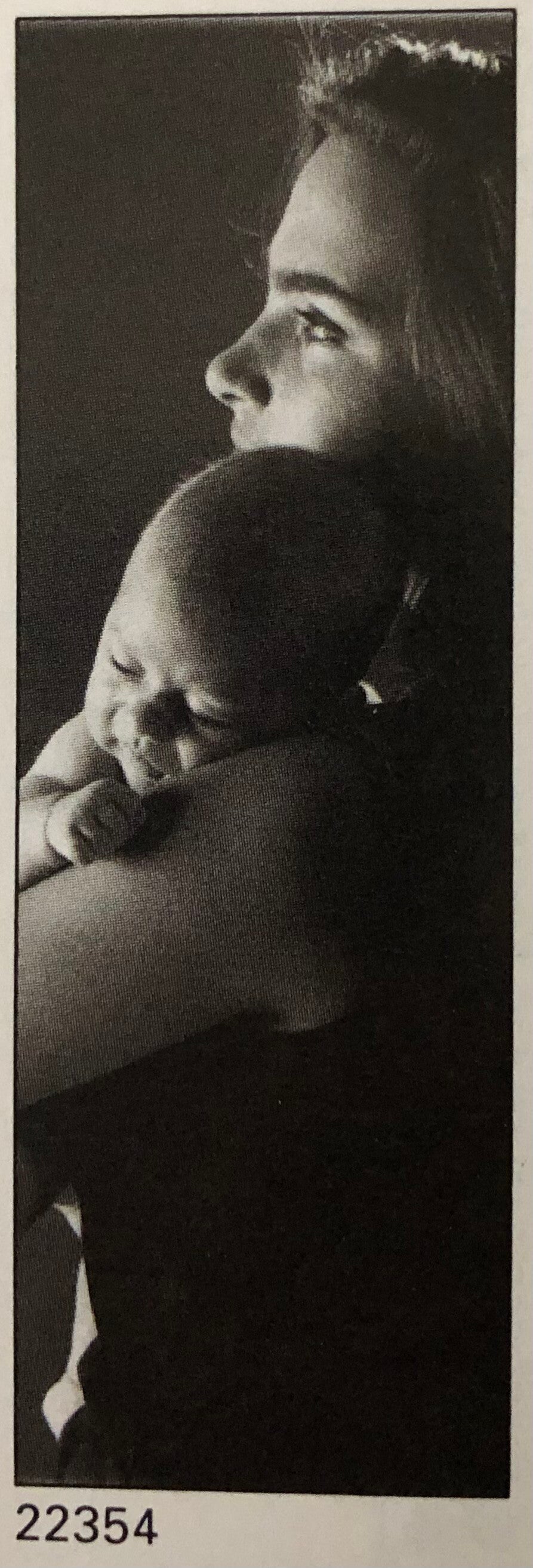 Verkerke Peter Voorhuis	Mother and child 53 cm x 158 cm Türposter Penant Poster Weihnachtsgeschenk Schwarz Weiß NOS