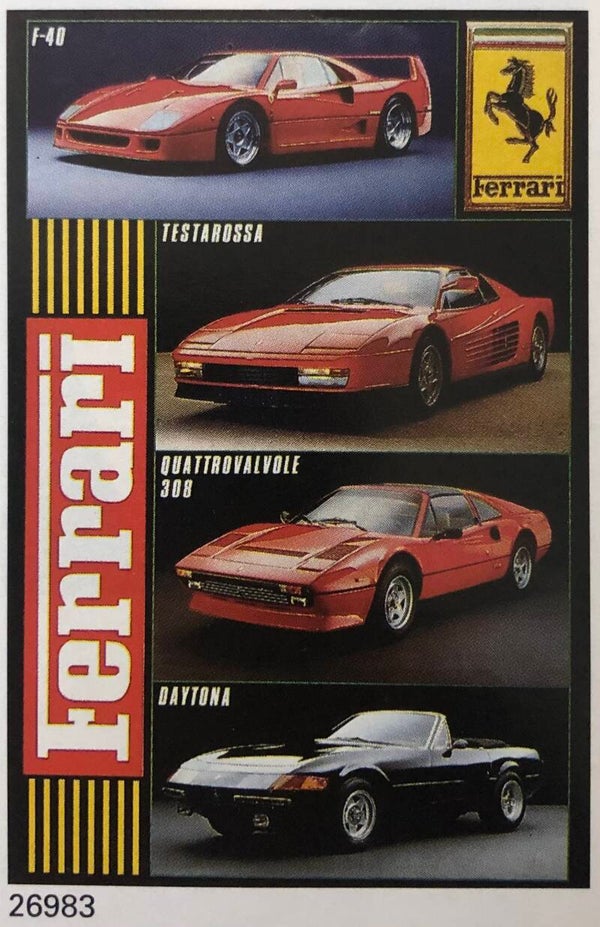 90er Jahre Poster Fotostudio Zumbrunn	Ferrari Maxi 62 cm x 93 cm Verkerke