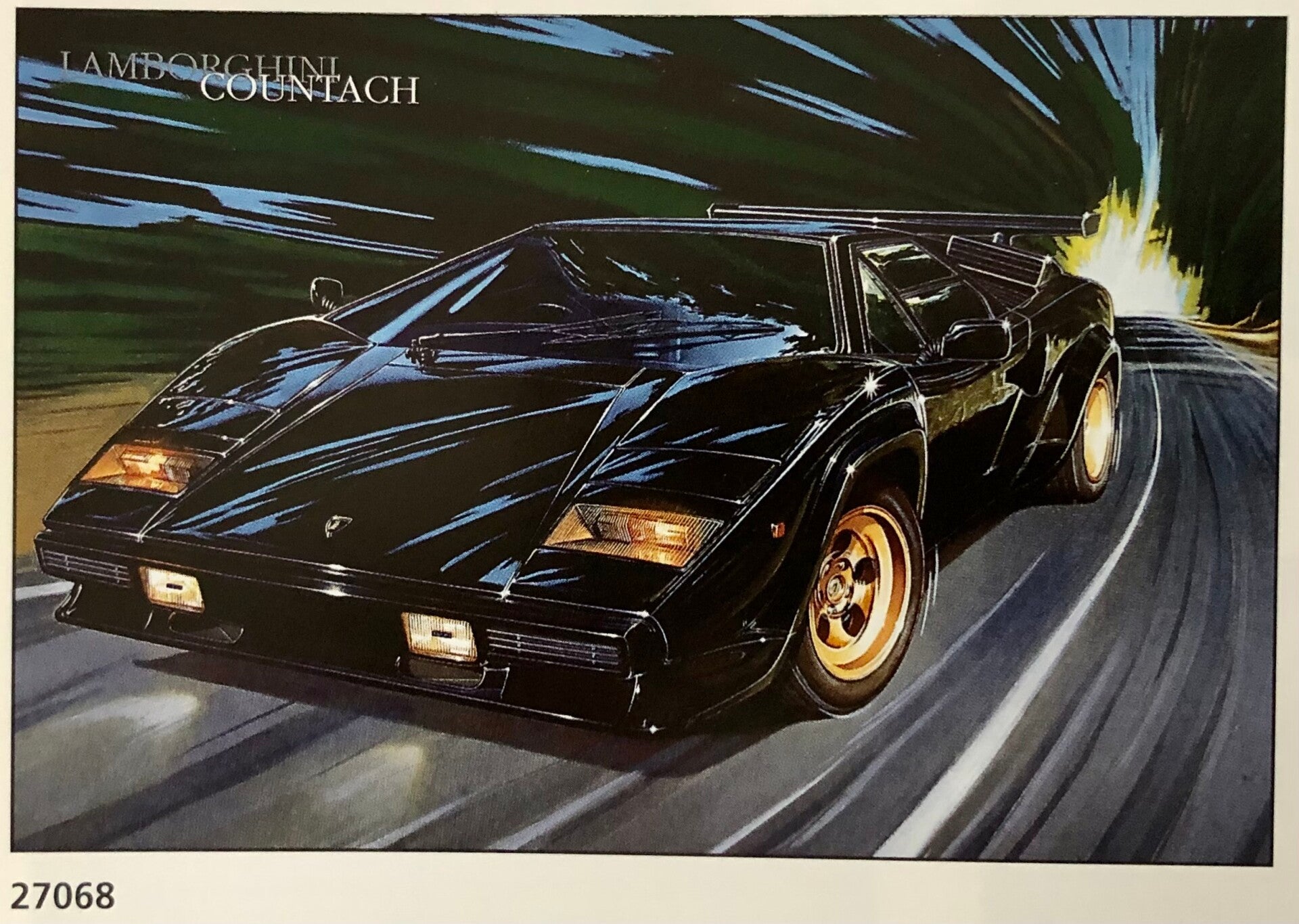90er Jahre George Marshall	Lamborhini Countach Maxiposter Maxi 62 cm x 93 cm