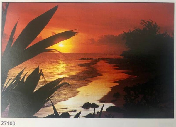 90er Jahre Poster Sonnenuntergang rot Art directors Maxi 62 cm x 93 cm Verkerke