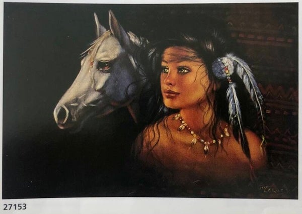 90er Jahre Poster Joy Caros	Indian Harmony Maxi 62 cm x 93 cm Verkerke