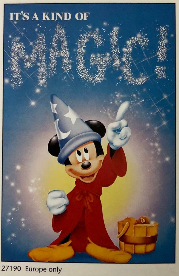 90er Jahre Poster 	Disney	It´s kind of magic Mickey Maxi 62 cm x 93 cm Verkerke