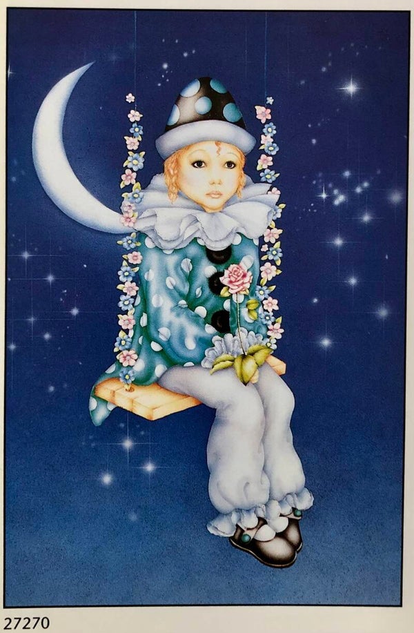 90er Jahre Poster Sally Ann	Clown on Swing Maxiposter Maxi 62 cm x 93 cm