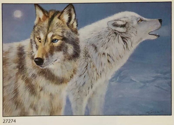 90er Jahre Poster 	Joy Caros	Wolves II Maxi 62 cm x 93 cm Verkerke