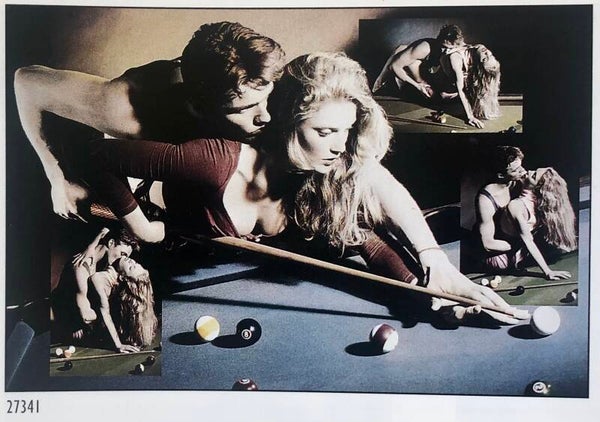 90er Jahre Badoo	Collage Billiards Maxiposter Maxi 62 cm x 93 cm