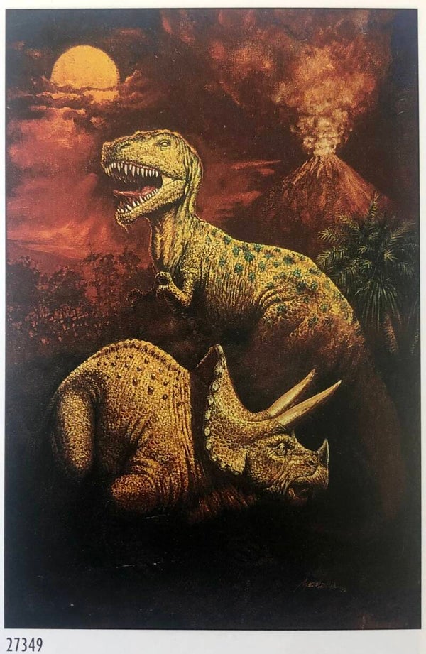 90er Jahre Poster Dinosaurus Dinosaurier Maxiposter Maxi 62 cm x 93 cm Petar Meseldžija