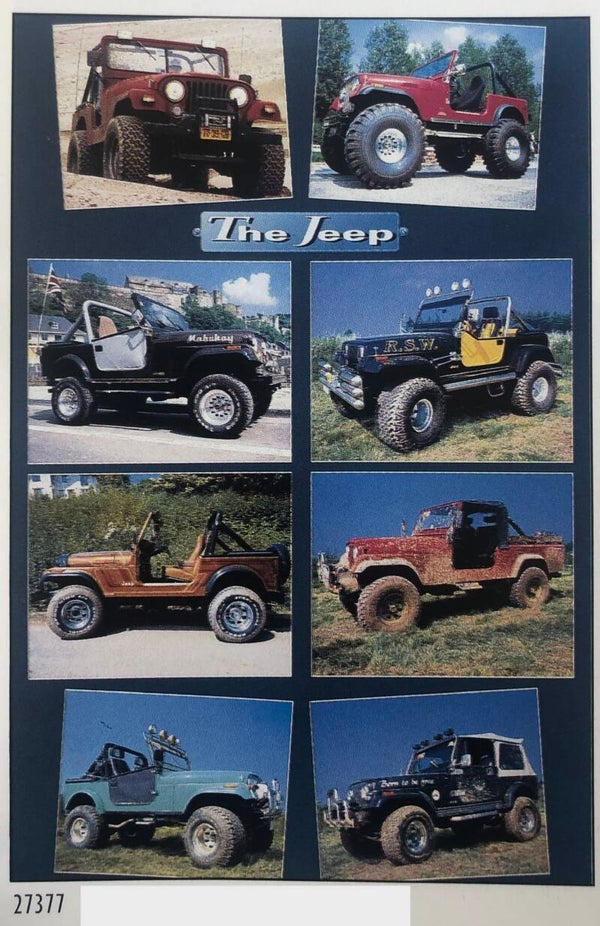 90er Jahre Poster 	Hans Molenkamp	The Jeep Maxi 62 cm x 93 cm Verkerke