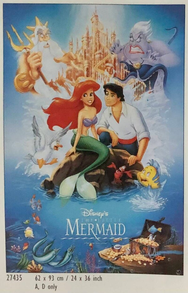 90er Jahre Poster 	Walt Disney Company	The little mermaid Arielle Maxi 62 cm x 93 cm Verkerke
