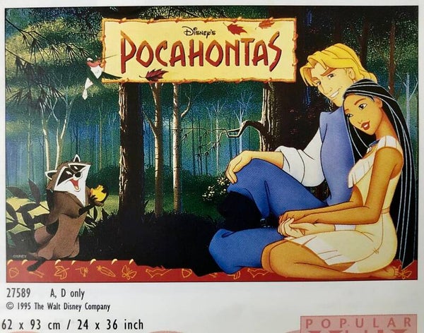 90er Jahre Poster Walt Disney	Pocahontas  Maxiposter Maxi 62 cm x 93 cm