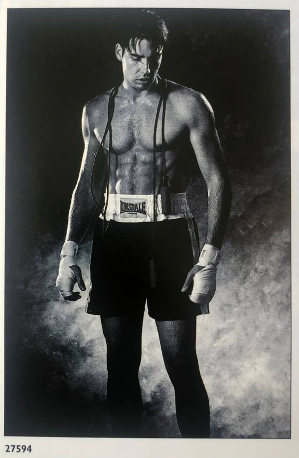 90er Jahre Poster Jeff Kane Boxer  Maxi 62 cm x 93 cm sexy schwarz weiß