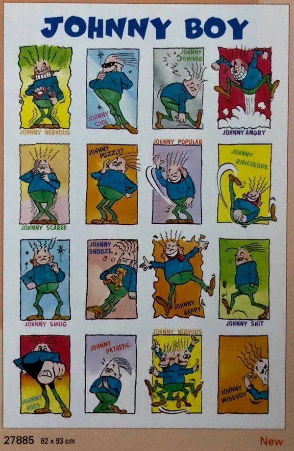 90er Jahre Poster 	Humphrey Kreefft	Johnny Boy Maxi 62 cm x 93 cm Verkerke B-Ware: leicht gedrückt