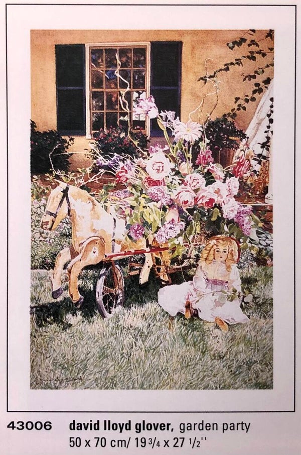 90er Jahre Poster David Lloyd Glover	Garden Party 70 cm x 50 cm Kunstdruck