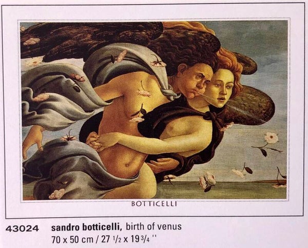 90er Jahre Poster Boticelli	Birth of Venus 70 cm x 50 cm Kunstdruck Geburt Venus