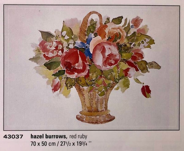 90er Jahre Poster Hazel Burrows	Red Ruby 70 cm x 50 cm Kunstdruck