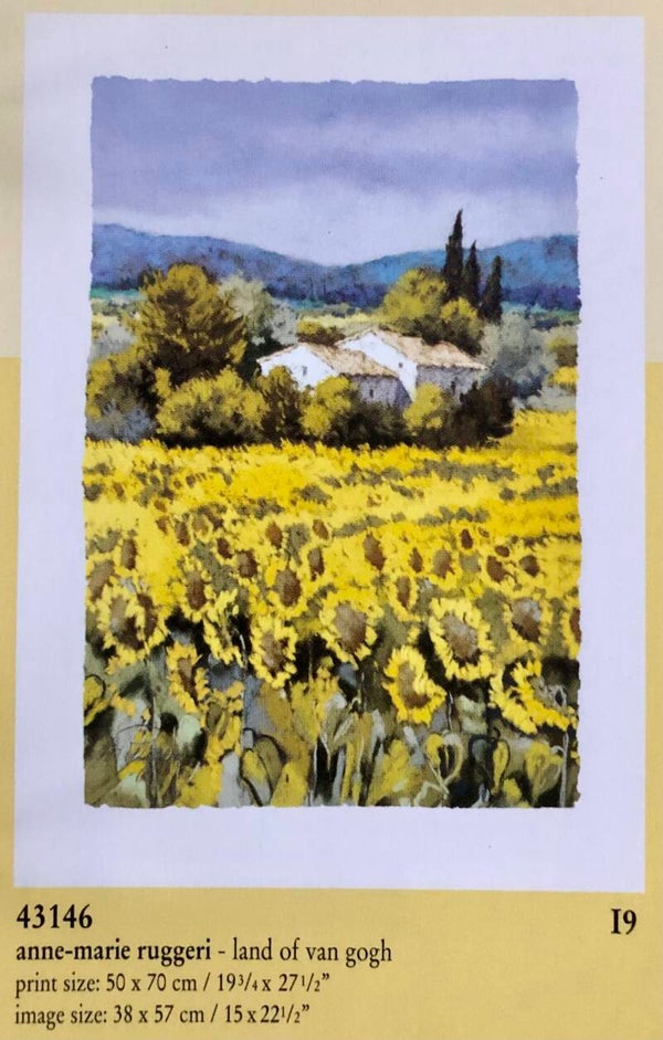 90er Jahre Kunstdruck Poster Bower – Anne-Marie Ruggeri	Land of Van Gogh Studio Edition 70 cm x 50 cm Kunstdruck