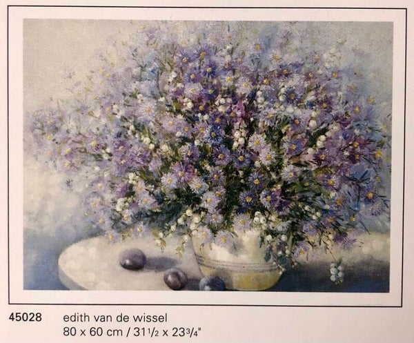 Verkerke Edith van der Wissel	Design Kunstdruck Strauß Stillleben 80 x 60 cm Poster 90er Jahre Art