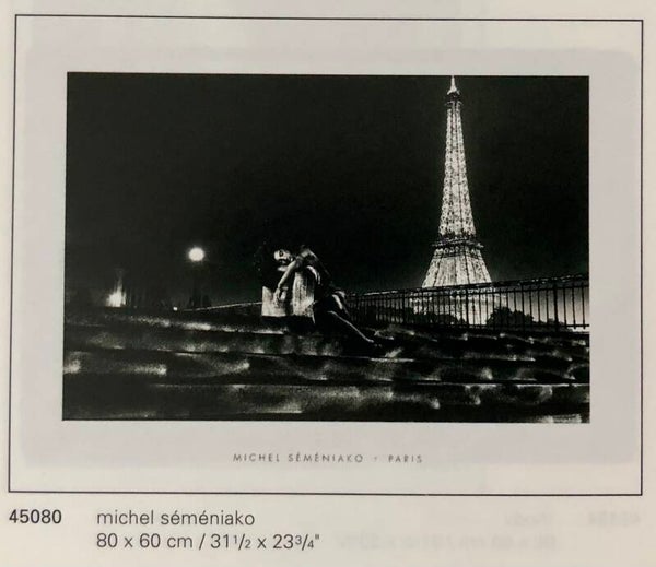 Verkerke Michel Séméniako Paris Eiffelturm 80 x 60 cm Poster 90er Jahre Art