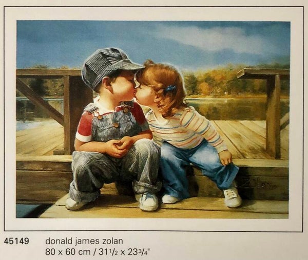 Verkerke Donald James Zolan	First Kiss 80 x 60 cm Poster 90er Jahre Art