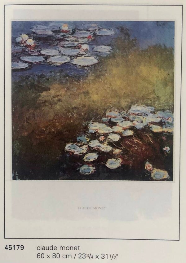 Verkerke Claude Monet	Nympheas Kunstdruck 80 x 60 cm Poster 90er Jahre Art