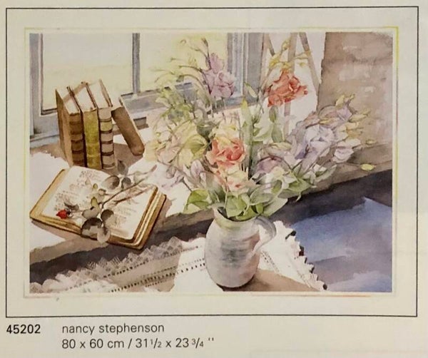 Verkerke Nancy Stephenson	Lisanthus 80 x 60 cm Poster 90er Jahre Art